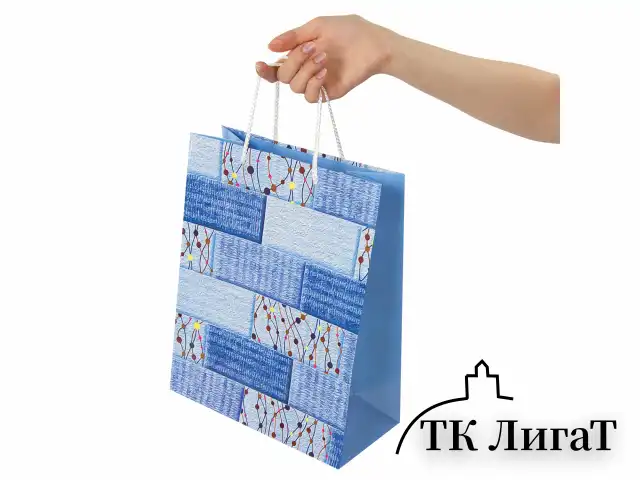 Пакет подарочный 26x12,7x32,4 см, ЗОЛОТАЯ СКАЗКА "Абстракция", ламинированный, 606600