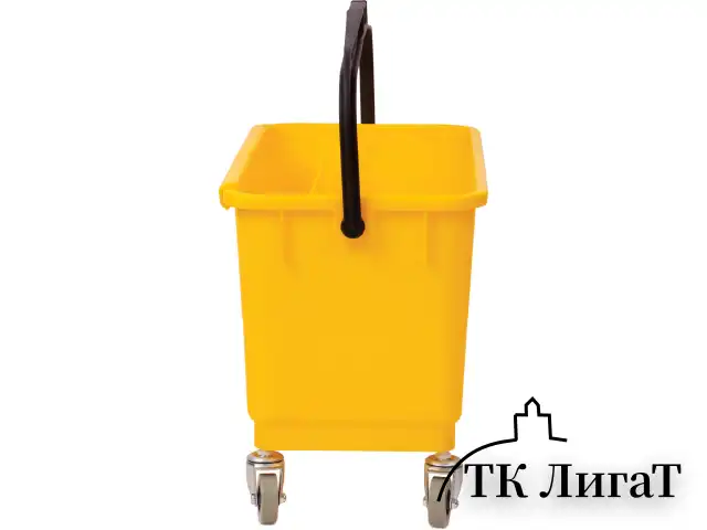 Тележка для мытья окон и уборки 24 л LAIMA PROFESSIONAL, на колесах, отжим для окномоек и PVA швабр, 606662