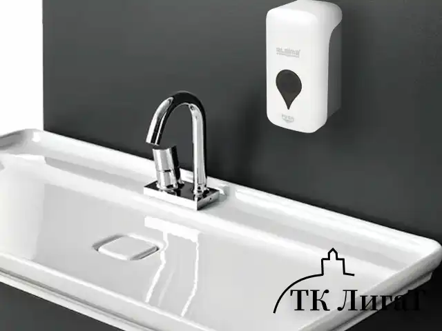 Дозатор для мыла-пены ULTRA LAIMA PROFESSIONAL, НАЛИВНОЙ, 0,5 л, белый, ABS-пластик, 606830