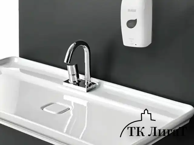 Дозатор для мыла-пены LAIMA PROFESSIONAL ECO, НАЛИВНОЙ, СЕНСОРНЫЙ, 1,3 л, белый, 607330
