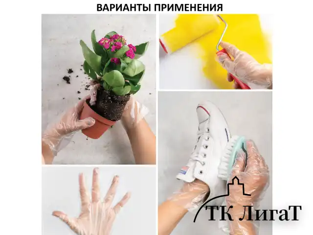 Перчатки полиэтиленовые одноразовые, ОТРЫВНЫЕ, КОМПЛЕКТ 50 пар (100 шт.) размер L, LAIMA, 607355
