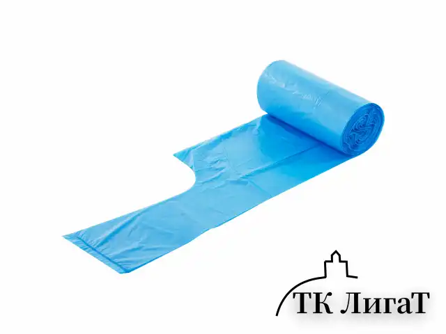 Мешки для мусора с ручками LAIMA ULTRA 35 л, синие 30 шт., прочные, ПНД 9 мкм, 50х54 см, 607683