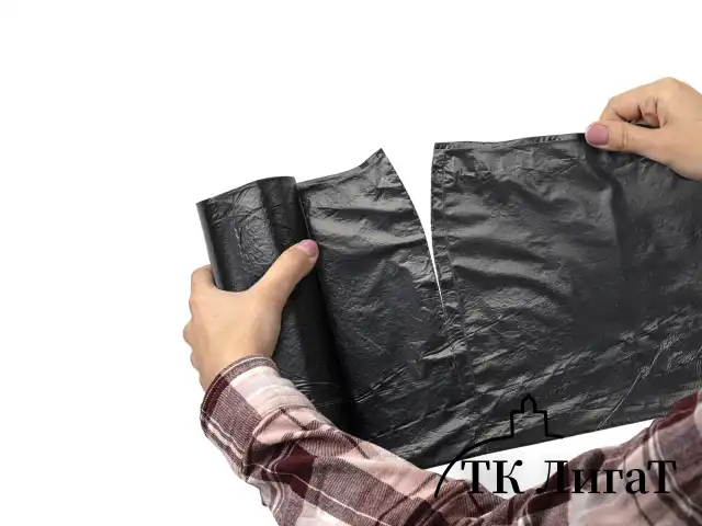 Мешки для мусора LAIMA "ULTRA" 160 л черные, рулон 10 шт. прочные, ПВД 30 мкм, 90х120 см, 607694
