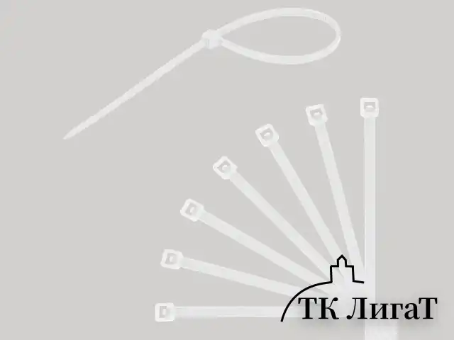 Стяжки (хомуты) нейлоновые сверхпрочные НАБОР 150 шт. (2,5х100/150 мм; 3,6х200 мм), белые, SONNEN, 607927