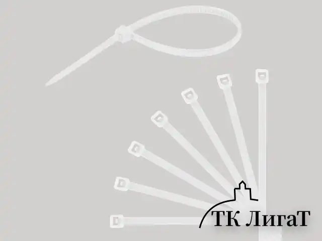 Стяжки (хомуты) нейлоновые сверхпрочные НАБОР 150 шт. (2,5х100/150 мм; 3,6х200 мм), белые, SONNEN, 607927