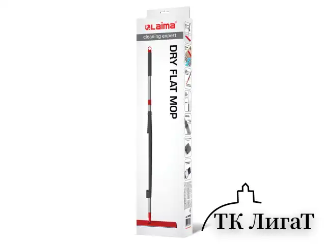 Швабра с отжимом плоская для мытья полов и уборки "Dry Flat Mop", LAIMA, 607982