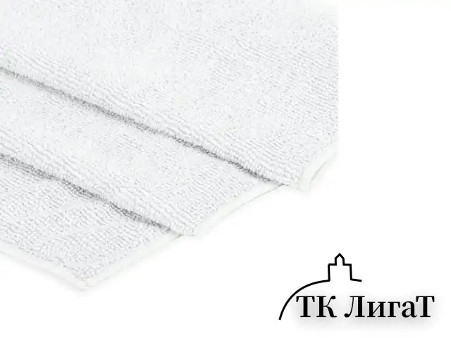 Салфетка из микрофибры супер плотная 40х80 см "ПОЛОТЕНЦЕ СТАНДАРТ", "WHITE ULTRA DENSE OVERLOCK", белая, LAIMA HOME, 608227