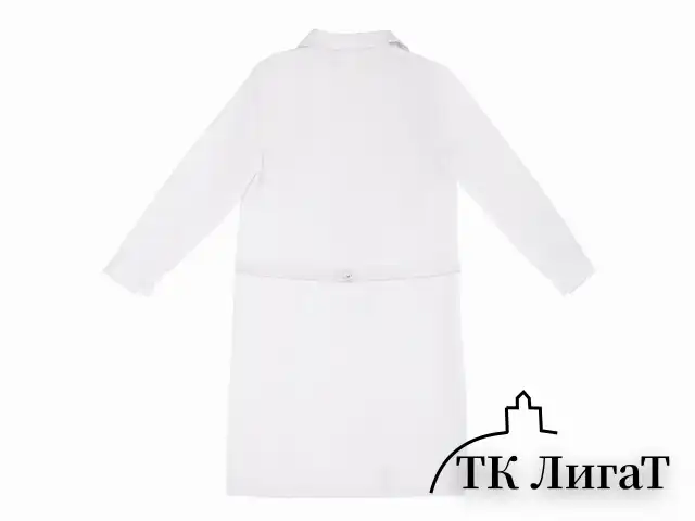 Халат медицинский мужской белый, тиси, размер 52-54, рост 182-188, плотность ткани 120 г/м2, 610768