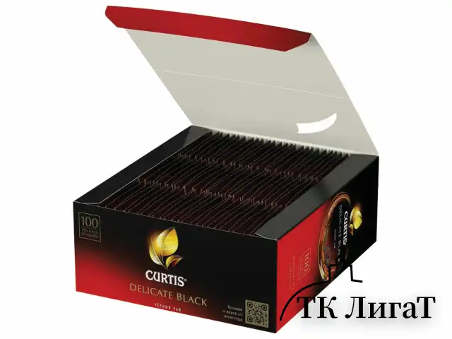 Чай CURTIS "Delicate Black" черный мелкий лист 100 сашетов, 101014