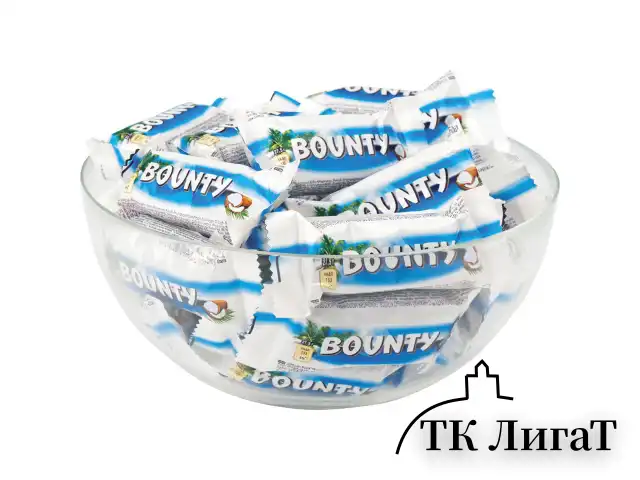 Конфеты шоколадные BOUNTY minis, весовые, 1 кг, картонная упаковка, 56727