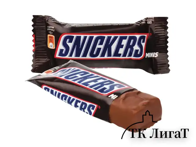 Конфеты шоколадные SNICKERS minis, весовые, 1 кг, картонная упаковка, 57236