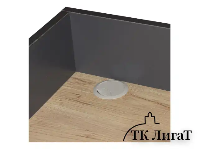 Стол на металлокаркасе BRABIX "LOFT CD-007", 800х500х840 мм, органайзер, комбинированный, 641227