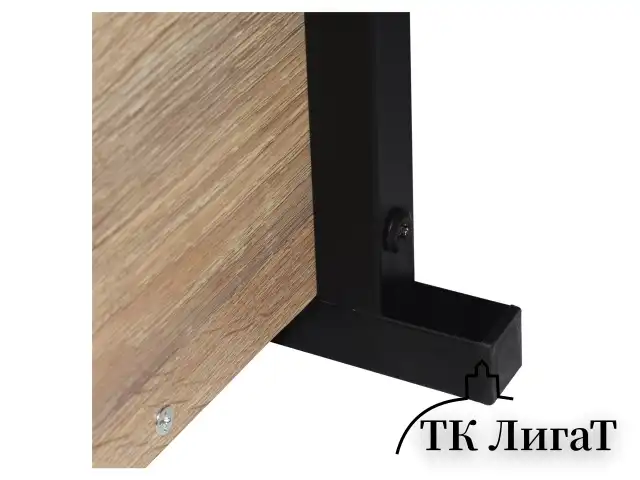 Стеллаж на металлокаркасе BRABIX "LOFT SH-002", 600х350х845 мм, цвет дуб натуральный, 641233