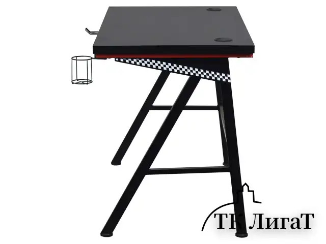 Стол на металлокаркасе BRABIX "TECH GT-001", 1000х600х765 мм, черный, 641857