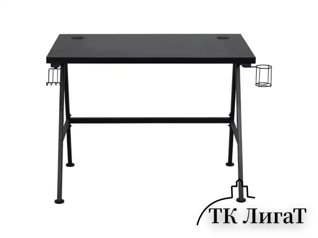 Стол на металлокаркасе BRABIX "TECH GT-001", 1000х600х765 мм, черный, 641857