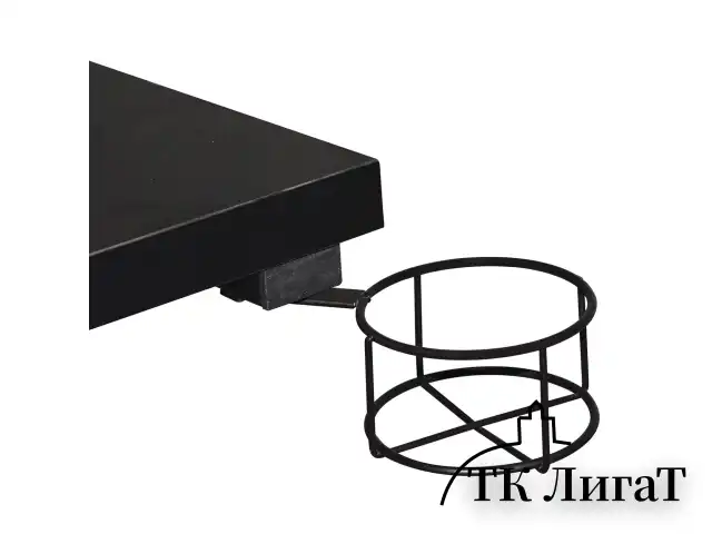 Стол на металлокаркасе BRABIX "TECH GT-001", 1000х600х765 мм, черный, 641857