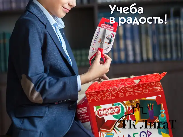 Набор школьных принадлежностей в подарочной коробке ПИФАГОР "НАБОР ПЕРВОКЛАССНИКА", 36 предметов, 880121