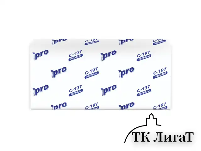 Полотенца бумажные 200 шт., PROtissue (H3) PREMIUM, 2-слойные, белые, КОМПЛЕКТ 20 пачек, 22х21 см, V-сложение, С197, C197