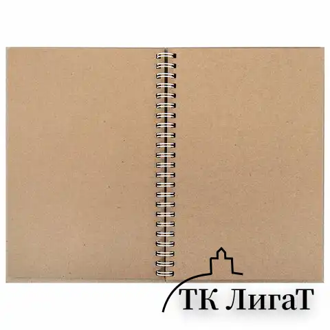 Скетчбук, крафт бумага 80 г/м2, 145х205 мм, 60 л., гребень, твердая обложка, BRAUBERG ART DEBUT, 115065