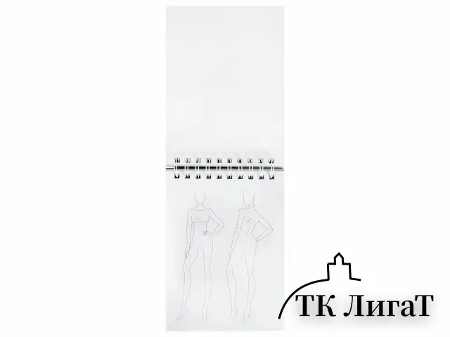 Скетчбук, С ШАБЛОНАМИ ФИГУР, бумага 160 г/м2, 145х205 мм, 60 л., гребень, подложка, BRAUBERG ART, 115073