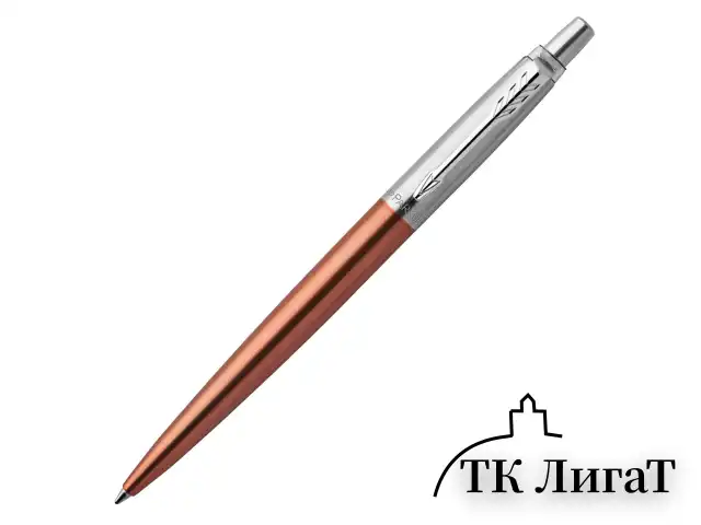 Ручка шариковая PARKER "Jotter Core Chelsea Orange CT", корпус оранжевый, детали хром, синяя, 1953189