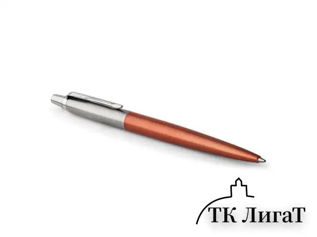Ручка шариковая PARKER "Jotter Core Chelsea Orange CT", корпус оранжевый, детали хром, синяя, 1953189