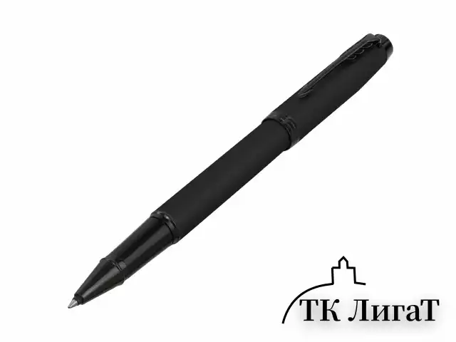 Ручка-роллер PARKER "IM Achromatic Black BT", корпус черный матовый, нержавеющая сталь, черная, 2127743