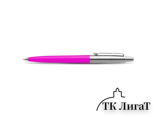 Ручка шариковая PARKER "Jotter Orig Magenta", корпус розовый, нержавеющая сталь, блистер, синяя, 2075996