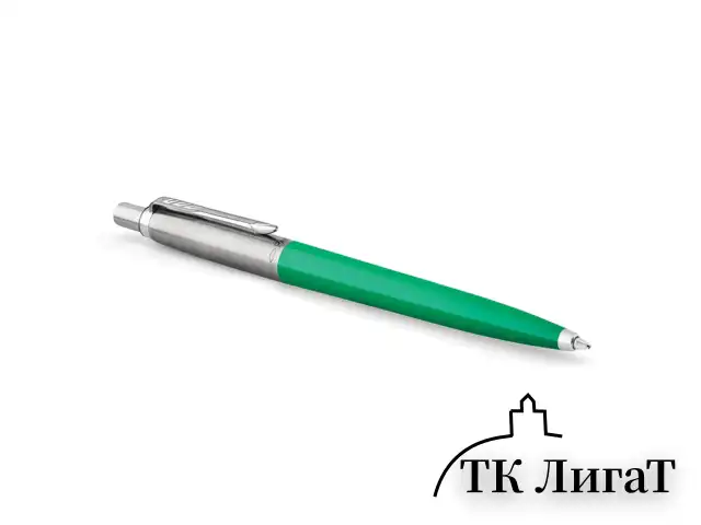 Ручка шариковая PARKER "Jotter Orig Green", корпус зеленый, нержавеющая сталь, блистер, синяя, 2076058
