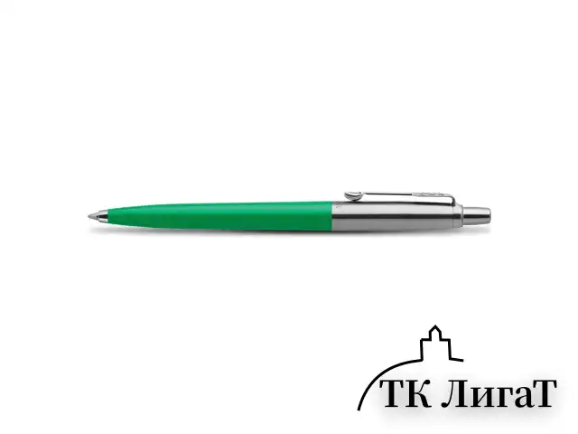 Ручка шариковая PARKER "Jotter Orig Green", корпус зеленый, нержавеющая сталь, блистер, синяя, 2076058