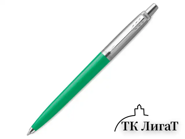 Ручка шариковая PARKER "Jotter Orig Green", корпус зеленый, нержавеющая сталь, блистер, синяя, 2076058