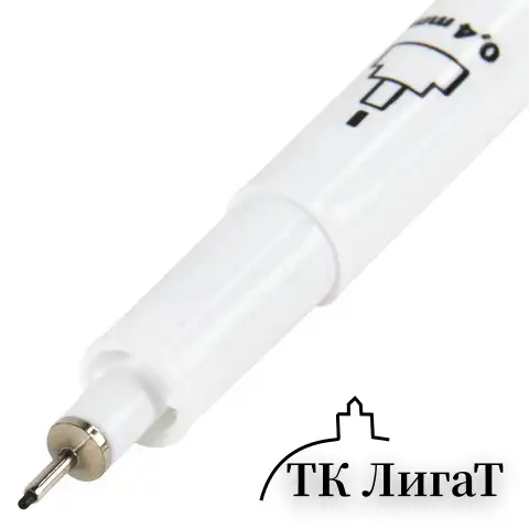 Капиллярные ручки линеры 9 шт., черные, 0,05-0,8 мм / Кисть S, BRAUBERG ART DEBUT, 143944