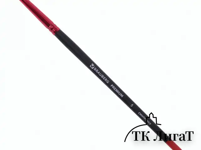 Кисти BRAUBERG PREMIUM, набор 5 шт. (синтетика, круглая № 1, 2, 3, 4, 5), блистер, 201025