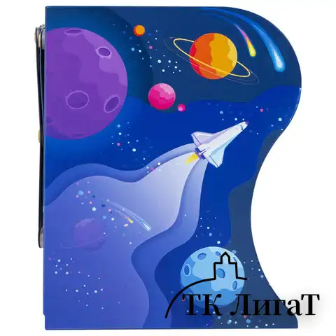 Подставка-держатель для книг и учебников BRAUBERG KIDS "Adventure" раздвижная, металлическая, 238065