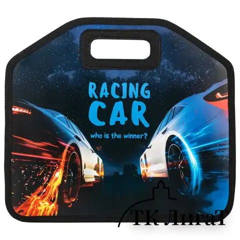 Папка-сумка ЮНЛАНДИЯ, 1 отделение, фетровые ручки, 34х30х11 см, "Night race", 270999