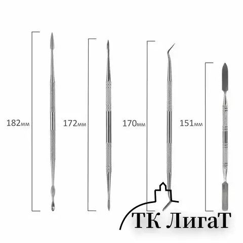 Стеки для лепки и моделирования металлические НАБОР 4 шт., BRAUBERG ART CLASSIC, 271171