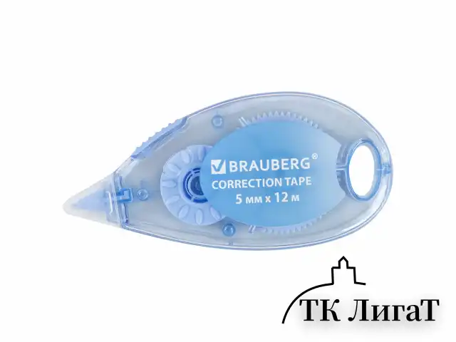 Корректирующая лента BRAUBERG PASTEL, 5 мм x 12 м, механизм перемотки, ВЫГОДНАЯ УПАКОВКА 3 штуки в блистере, 271252