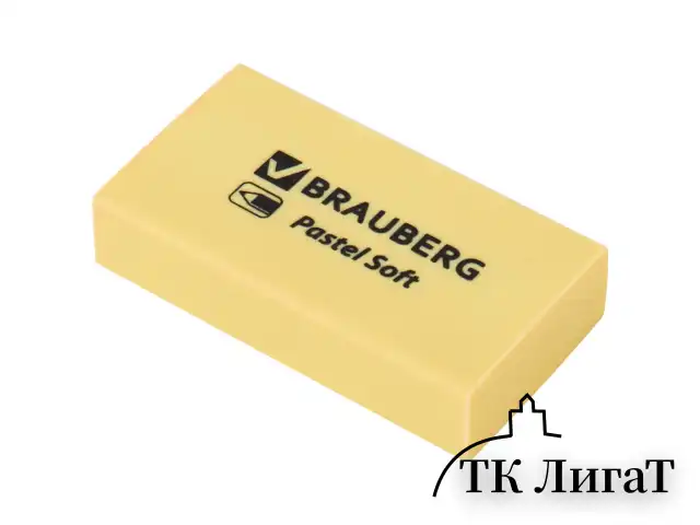 Ластики BRAUBERG PASTEL SOFT НАБОР 6 шт., размер ластика 45х25х10 мм, экологичный ПВХ, 271340