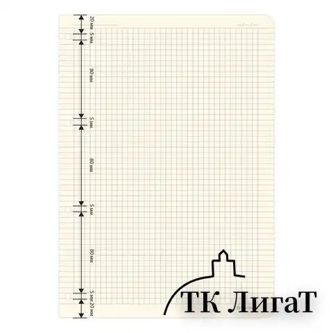 Сменный блок для тетради на кольцах БОЛЬШОЙ ФОРМАТ А4 120 л., BRAUBERG, ПОВЫШЕННОЙ ПЛОТНОСТИ, кремовый, 404517