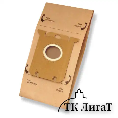 Мешок для пылесоса (пылесборник) бумажный TOPPERR EX1, ELECTROLUX, PHILIPS, BORK, КОМПЛЕКТ 5 шт., 1010