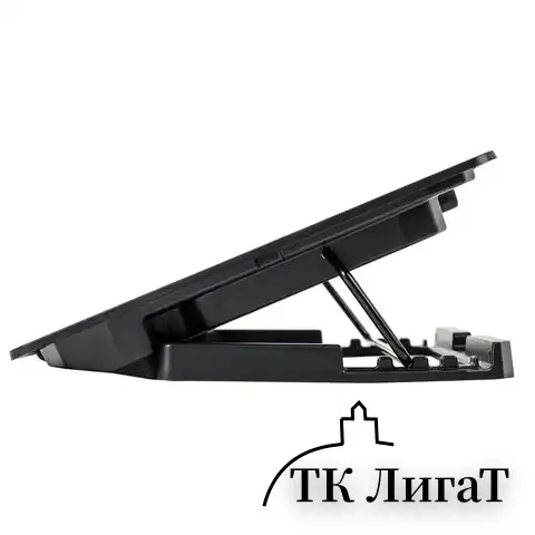 Подставка для ноутбука с охлаждением, 2 порта USB-A, LED-подсветка, 352х252 мм, BRAUBERG, 513617