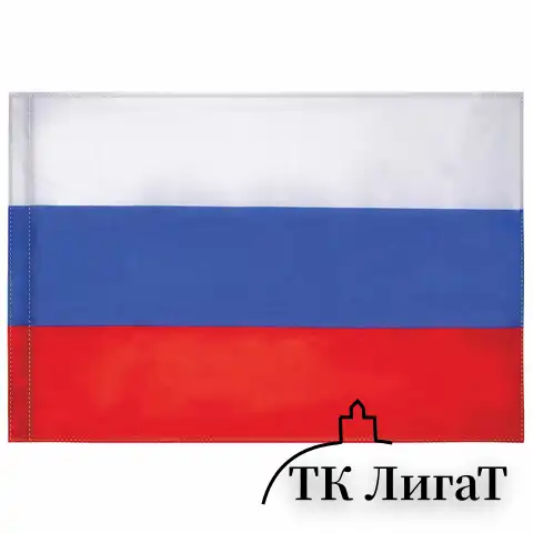 Флаг России 90х135 см без герба, ПОВЫШЕННАЯ прочность и влагозащита, флажная сетка, STAFF, 550227