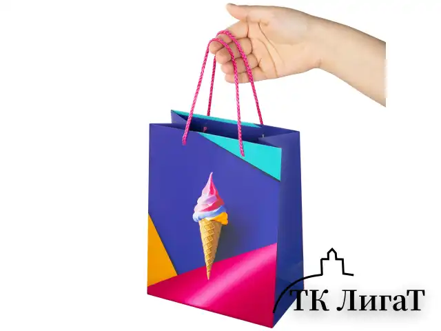 Пакет подарочный 17,8x9,8x22,9 см ЗОЛОТАЯ СКАЗКА "Sweets", тиснение фольгой, 608250