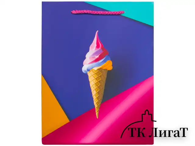 Пакет подарочный 17,8x9,8x22,9 см ЗОЛОТАЯ СКАЗКА "Sweets", тиснение фольгой, 608250