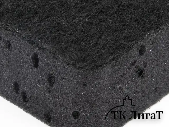 Губки для посуды BIG BLACK 95х70х35 мм КОМПЛЕКТ 10 шт., КРУПНОПОРИСТЫЙ поролон/абразив LAIMA, 608650