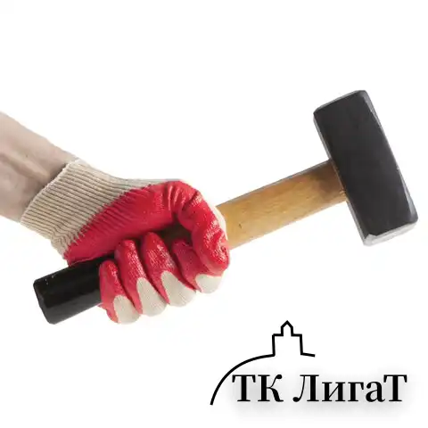 Перчатки х/б НИТРИКС маслобензостойкие 1пара, 13 класс, 34-36г размер 8, покрытие - облив вспененный НИТРИЛ, повышенная износостойкость, СВС, 42-301 бел/крас
