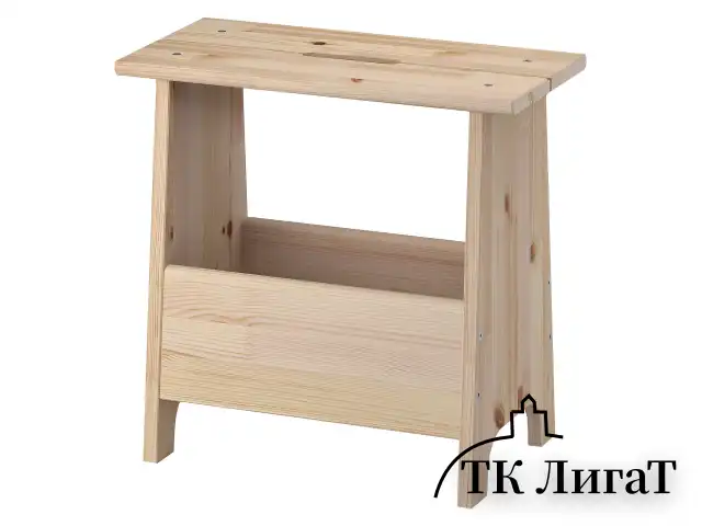 Табурет тумба деревянный, сосна, BRABIX "Scandi Wood SC-002", 490х250х450 мм, 641888, 004.02.35