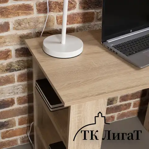 Стол письменный/компьютерный BRABIX "Scandi CD-016", 1100х500х750 мм, 4 ящика, дуб сонома, 641892, ЦБ013707-2