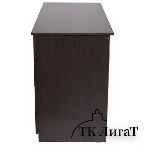 Стол письменный/компьютерный BRABIX "Scandi CD-016", 1100х500х750мм, 4 ящика, венге, 641893, ЦБ013707-3