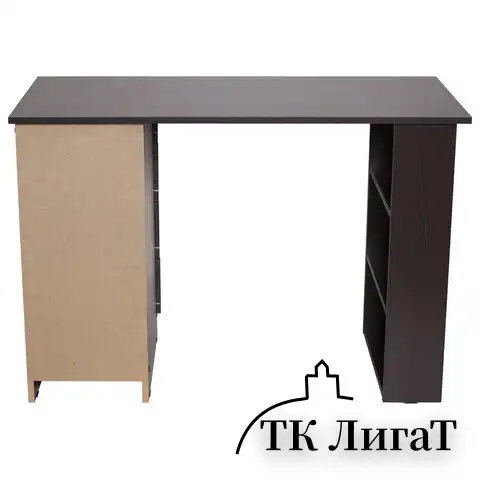 Стол письменный/компьютерный BRABIX "Scandi CD-016", 1100х500х750мм, 4 ящика, венге, 641893, ЦБ013707-3